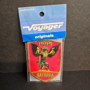 New 1970s Hopi Kachina Patch Embroidered Souvenir Native American Voyager Patch